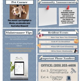 a poster with a lot of information on it