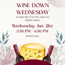 a wine and cheese poster